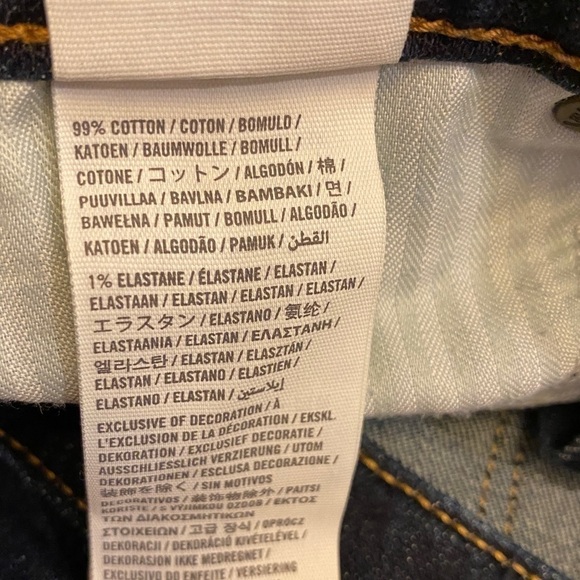 Abercrombie 4 (27) A&F Boot Cut Jeans Sexy Low Rise Dark Indigo Womens Stretch - Picture 13 of 16